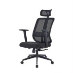 Office & Home Chair OXFORD Large Manager Black Fabric